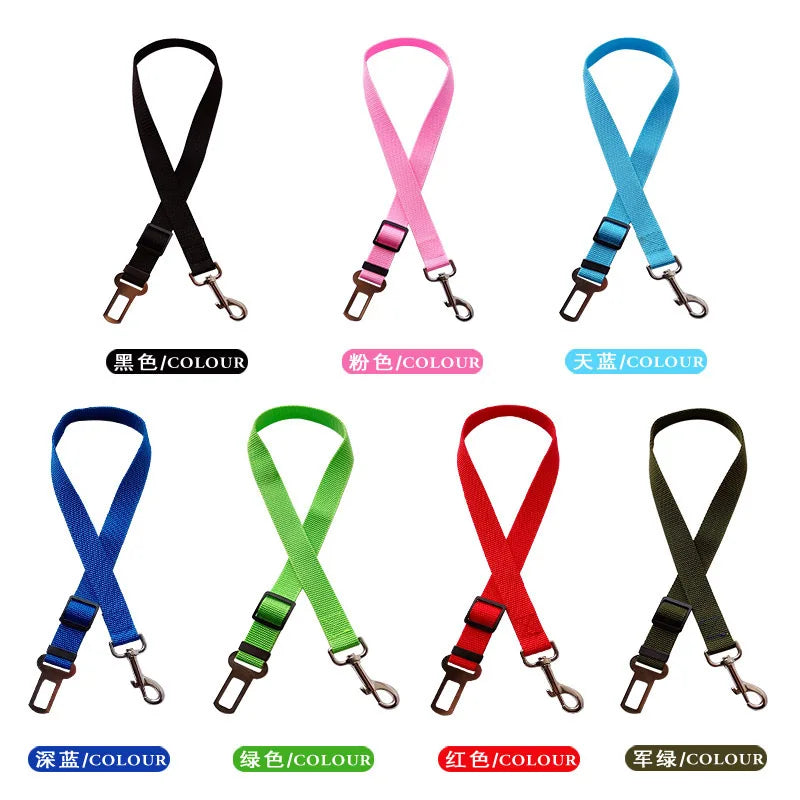 Adjustable Dog Car Seat Belt – Pet Safety Harness Clip - Canine Cart